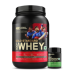 Gold Standard 100% Whey Protein Powder | Double Rich Chocolate | 2 lbs + Zinc Magnesium Aspartate (ZMA) - 60 Capsules