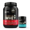 Gold Standard 100% Whey Protein Powder | Double Rich Chocolate | 2 lbs + Fish Oil - 60 Capsules