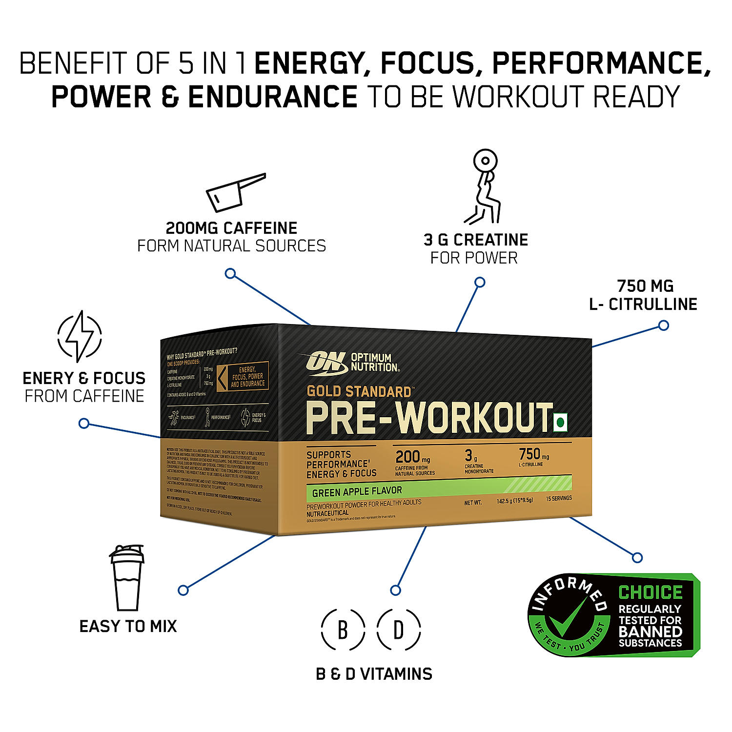 Optimum Nutrition (ON) Gold Standard Pre-Workout - Image 14