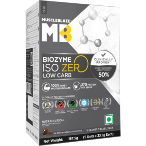 MuscleBlaze Biozyme Iso-Zero Low Carb (Travel Pack)