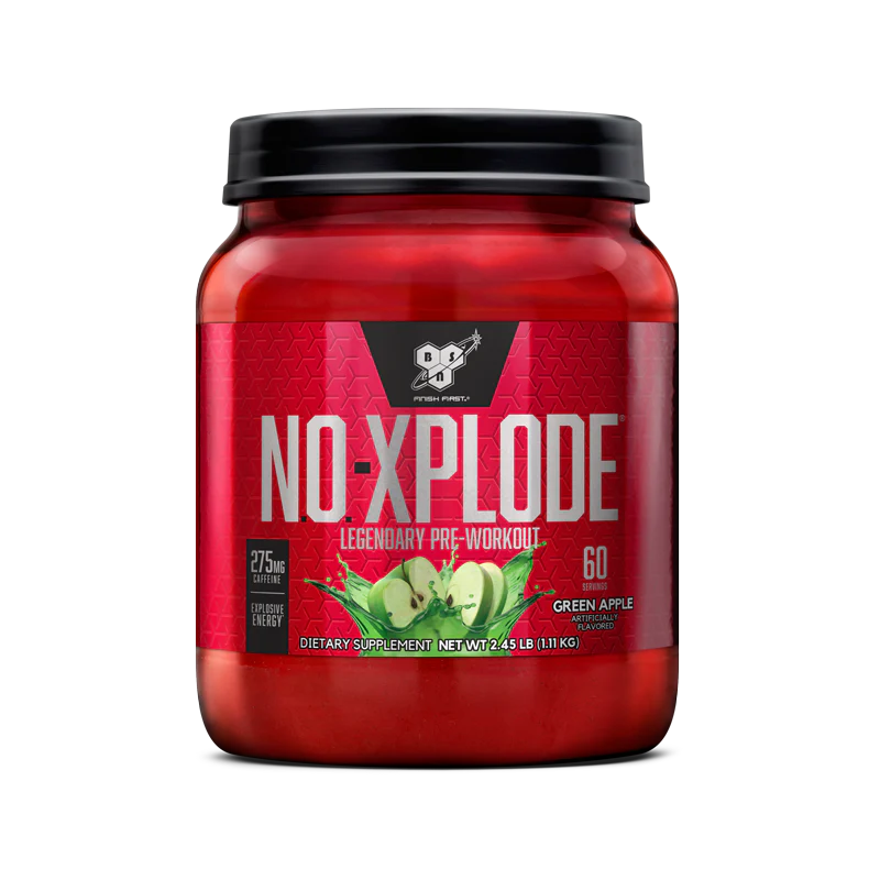 BSN NO-XPLODE Legendary Pre-Workout in the Blue Raz - Image 3